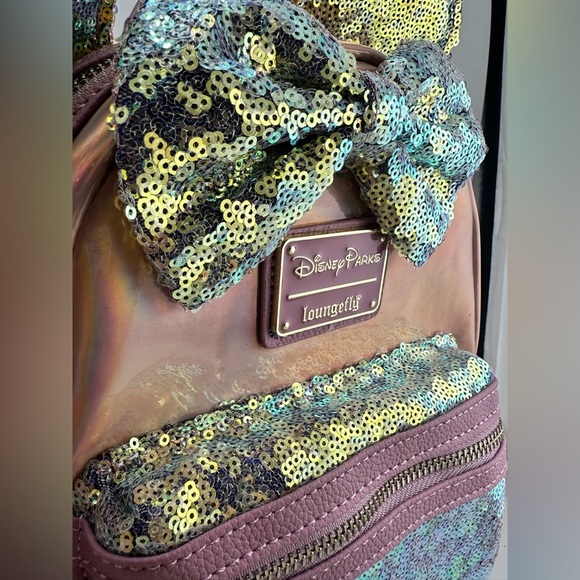 Loungefly Earidescent Minnie Ears 50th Anniversary Hong Kong Disneyland -NWT - Picture 2 of 6